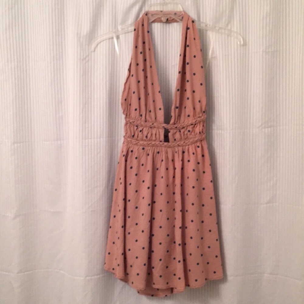 Cute polka dot halter style dress